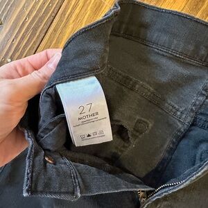 MOTHER Dark Black Denim Jeans